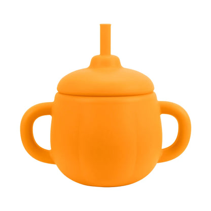 1PCS Baby Silicone Straw Cup BPA Free Portable Storage Snack Container Feeding Cup Kids  Learning Drink Cup Water Bottle