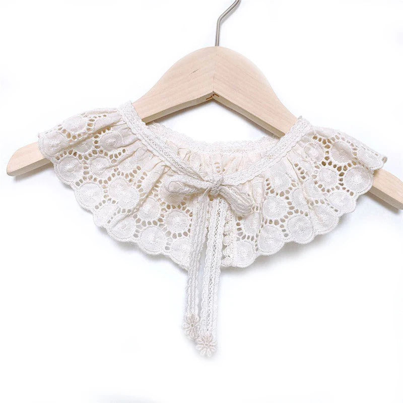 Baby Bib Lace Baby Accessories Korean Kids Lace Collar Cute Hollow Female Baby Bib scarf  baby bib scarf  scarf
