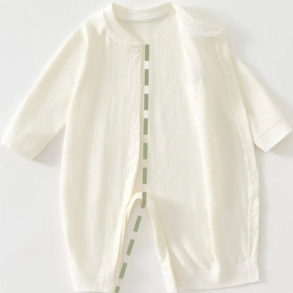 AYNIGIELL Baby Jumpsuit Spring and Autumn Sleepwear Pure Cotton Newborn Clothes 0-18 Months Newborn Boys and Girls Jumpsuit