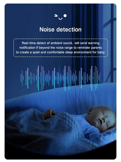 TUYA 5 Inch Video Baby Monitor with Camera PTZ Zoom 3MP Babyphone Cam Security Protection Surveillance Cam Temperature Sensor