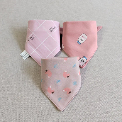 3pcs/lot Special Baby Bibs Boy Girl Bandana Cotton Absorb Bib Burp Cloth Triangle Baby Scarf Burp Newborn Princess Accessories