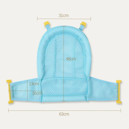 Portable Baby Bathtub Pad Ajustable Bath Tub Shower Cushion Newborn Support Seat Mat Foldable Baby Bath Seat Floating Water Pad