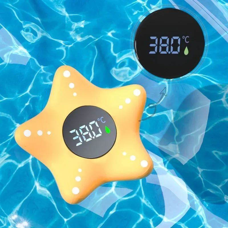 Sea Star Thermometer Baby Bathtub Shower Water Thermometer Baby Safe Temperature Sensor Floating Waterproof Baby