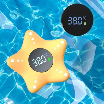 Sea Star Thermometer Baby Bathtub Shower Water Thermometer Baby Safe Temperature Sensor Floating Waterproof Baby