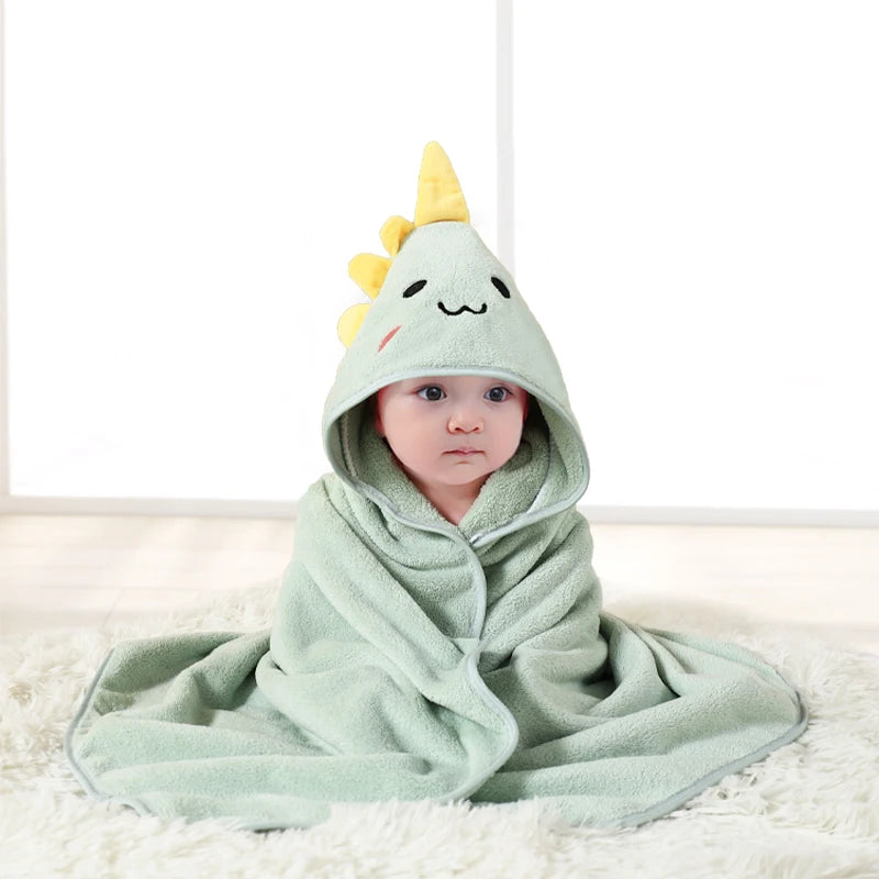 CuteCartoon Animals SoftCoral Velvet Absorbent Quick-Dry SimPle Style Bath Towel Daily Entertainment Dry