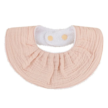 Double Layers Cotton Baby Feeding Bibs Cartoon Printed Newborn Burp Cloth Saliva Towel Scarf for Stuff Shower Gifts