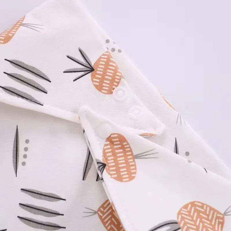 5pcs Pure Cotton Bandana Waterproof Bibs Baby Saliva Towel Triangle Scarf Newborn Boys Girls Absorbent Cloth Bib Saliva Scarf