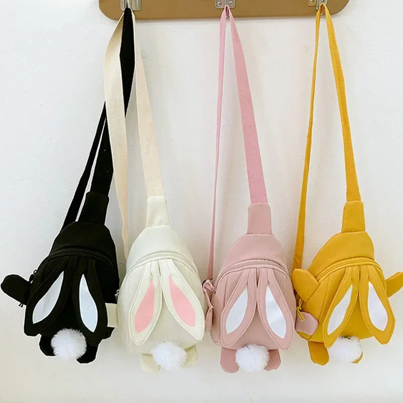 Fashion Children School Bags Bunny Portable Backpacks Kids Travel Rucksacks Cute Boys and Girls School Book Backpack Chest Bag