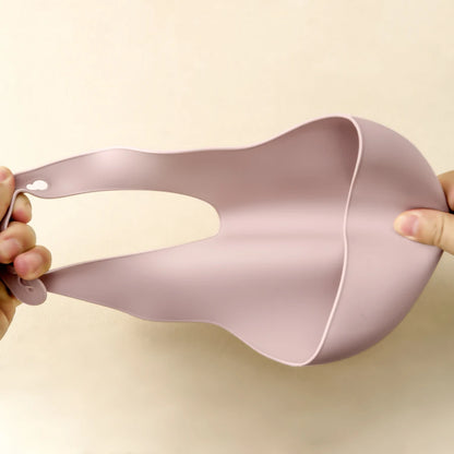 2PCS Toddler Silicone Breastplate Baby Bib Waterproof Solid Color Infant Bibs Newborn Feeding Burp Cloth Drooling Scarf
