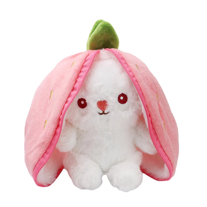 Fruit Transformed Into to Fruit Rabbit Pillow Plush Doll Toy Girl Birthday Present Decoration 7.2inch