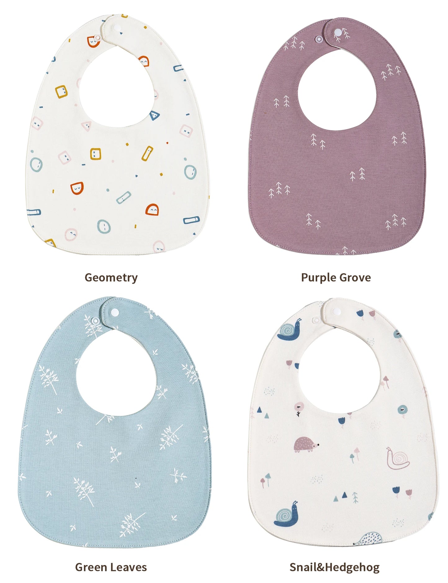 INSULAR Baby Bibs Newborn Cotton Soft Saliva Towel Infant Feeding Cloth Muslin Stuff Printing Pinny Waterproof U-shaped 3 Layers