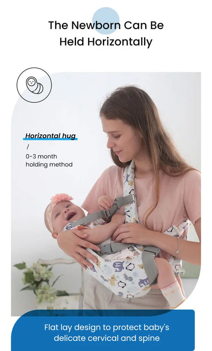 PANGDUBE Ergonomic Baby Carrier Kangaroo Baby Sling Newborn Wrap for Outdoor Use Comfortable Infant Carrier for Babies & Toddler