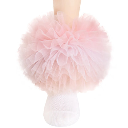 Girls Ruffle Socks Large Ruffled Edge Lace Trimmed Cotton Socks Small/Large Child