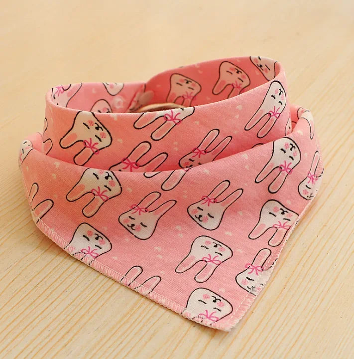 Baby Cotton Feeding Apron Triangle Bibs Girls Boys Cartoon Feeding Scarf Bib Collar Bib Burp Cloth Bandana Saliva Towel