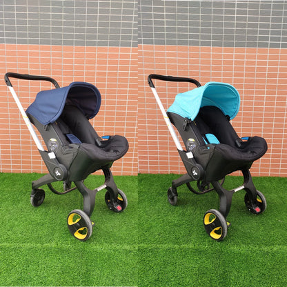 COLU KID® Baby Stroller Seat Cushion Change Kit Cloths Canopy Compatible With Doona Car Seat Stroller Accessories