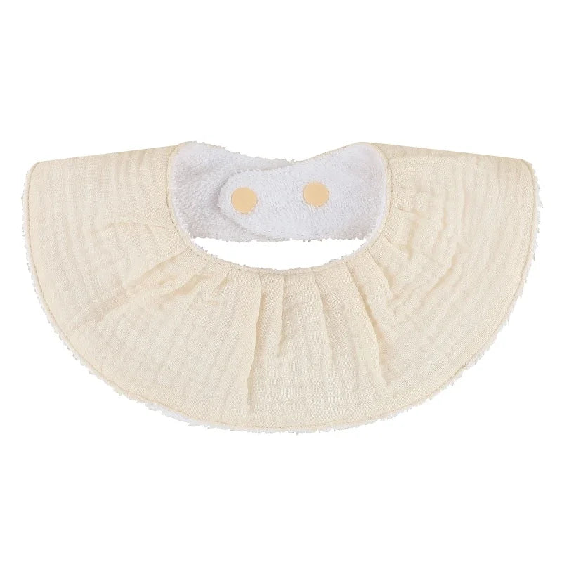 Double Layers Cotton Baby Feeding Bibs Cartoon Printed Newborn Burp Cloth Saliva Towel Scarf for Stuff Shower Gifts