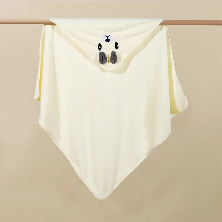 CuteCartoon Animals SoftCoral Velvet Absorbent Quick-Dry SimPle Style Bath Towel Daily Entertainment Dry