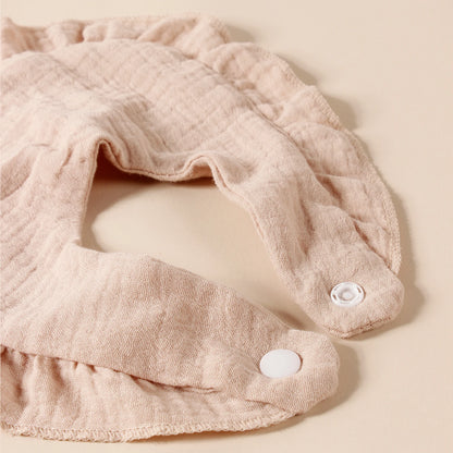 8pcs Newborn Cotton Ruffle Bibs Kids Feed Drool Bibs Toddler Cute Salive Towel Hot Sale Baby Burp Cloth