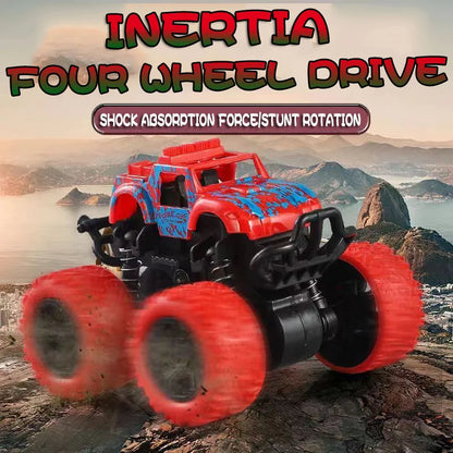 Inertial Off-Road Vehicle Toy Super Fall Resistant Climbing Car Model Car Children's Four-Wheel Drive Toy 360 Degree Rotation