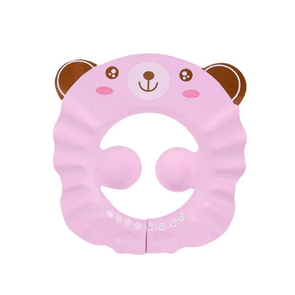 Baby Shower Soft Cap Adjustable Hair Wash Hat for Kids Ear Protection Safe Children Shampoo Bathing Shower Protect Head Cover