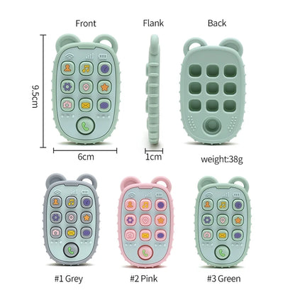 Baby Teether Gloves Kids Cartoon Bear Teething Silicone Dental Care Gums Anti-eating Hand Molar Stick BPA Free Baby Accessorie
