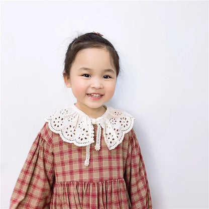 Baby Bib Lace Baby Accessories Korean Kids Lace Collar Cute Hollow Female Baby Bib scarf  baby bib scarf  scarf