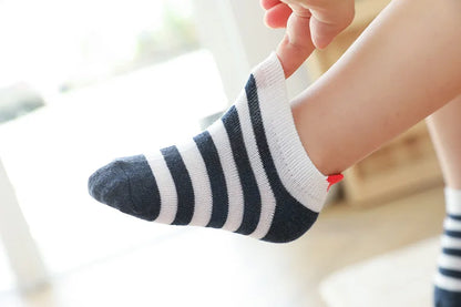 5Pairs/lot 0-12Y Cute Lovely Short Baby Socks Children Sock Red Heart Girls Cotton Mesh Cute Newborn Boy Toddler White Sock