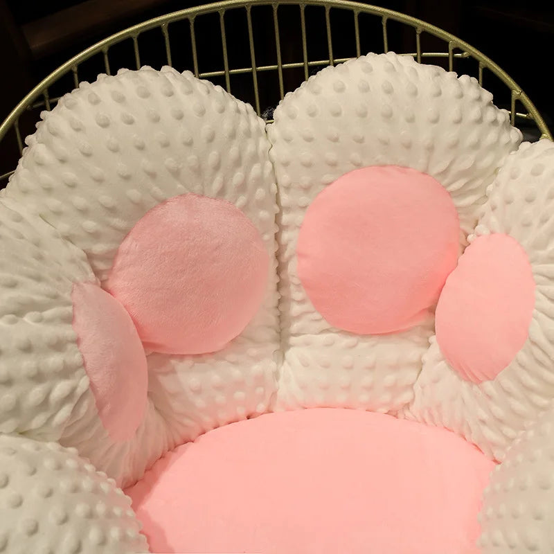 1PC 2 Sizes Soft Paw Pillow Animal Seat Cushion Stuffed Plush Sofa Indoor Floor Home Chair Decor Winter Children Girls Gift