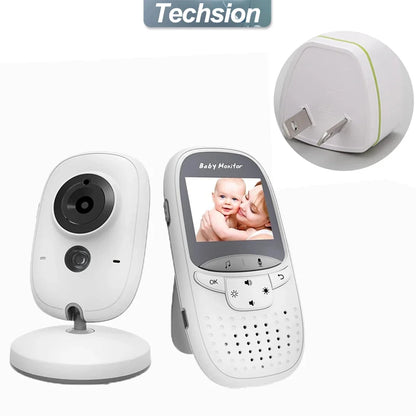 VB602 Baby Monitor IR Night Vision Temperature Monitor Lullabies Intercom VOX Mode Video Baby Camera Walkie Talkie Babysitter