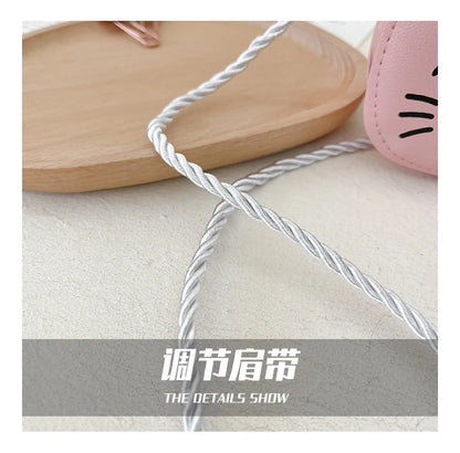New Outdoor Kids Shoulder Bag PU Leather Cartoon Girls Princess Handbag Cute Cat Travel Baby Mini Coin Purse Messenger Bags