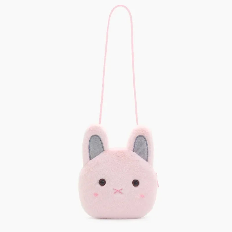Cartoon Plush Crossbody Bag for Children Cute Animal Bear Coin Wallet Boys and Girls Mini Shoulder Bag Kawaii Plush Purses