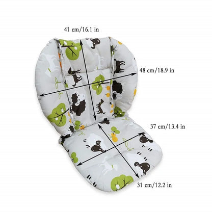 Baby Kids Highchair Cushion Pad Mat Booster Seats Cushion Pad Mat Feeding Chair Cushion Pad Stroller Cushion Mat Cotton Fabric