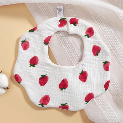 Baby Bibs Cartoon Gauze Muslin Baby Kids Bandana Feeding Burp Cloth Soft Newborn Infant Saliva Towel Baby Girl Boy Accessories