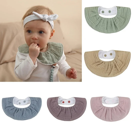 Double Layers Cotton Baby Feeding Bibs Cartoon Printed Newborn Burp Cloth Saliva Towel Scarf for Stuff Shower Gifts