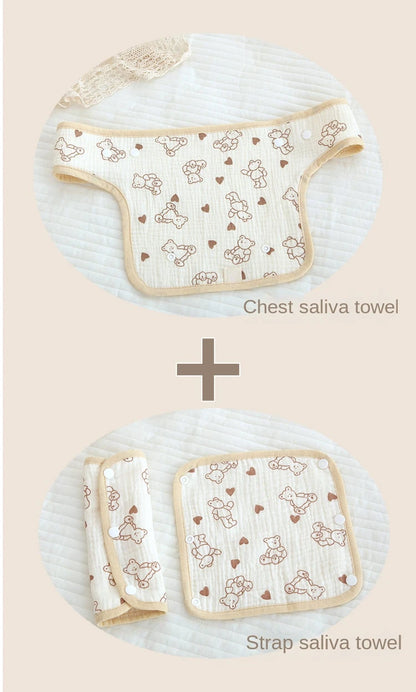 Baby Waist Stool Drool Bib Newborn Infants Teething Soft Cotton Pad Saliva Towel Multi-Function Baby Strap Dinner Dropshipping