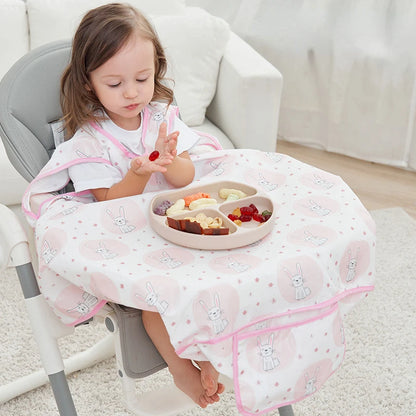 Baby Bibs Baby Coverall Dining Chair One-piece Waterproof Anti-dirty Bib Baby Eating Fedding Bib Apron Kids Feeding Burp Cloth