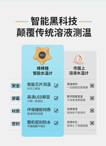 Sea Star Thermometer Baby Bathtub Shower Water Thermometer Baby Safe Temperature Sensor Floating Waterproof Baby