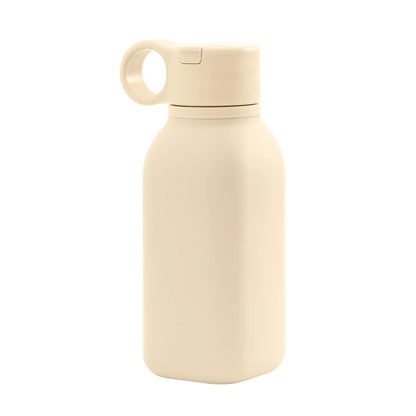 1PCS Baby Silicone Sports Cup Portable Baby Tableware Solid Color Baby Water Bottle Leakproof Baby Sippy Cups Kids Flip Lid Cup