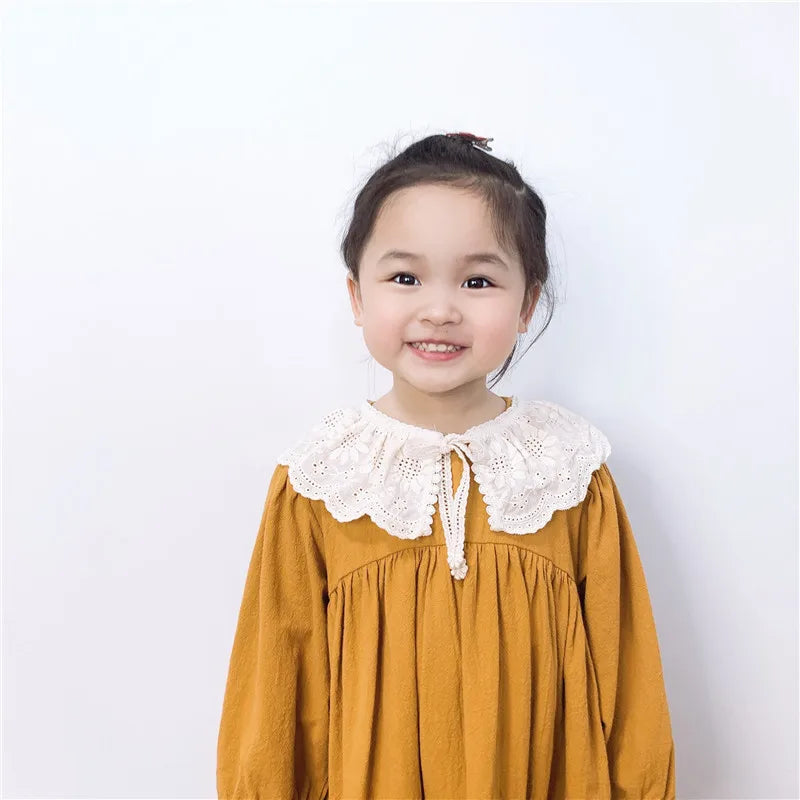Baby Bib Lace Baby Accessories Korean Kids Lace Collar Cute Hollow Female Baby Bib scarf  baby bib scarf  scarf