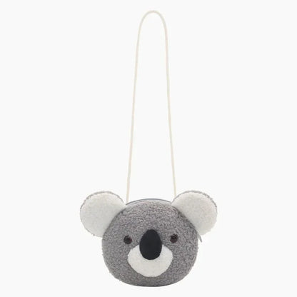 Cartoon Plush Crossbody Bag for Children Cute Animal Bear Coin Wallet Boys and Girls Mini Shoulder Bag Kawaii Plush Purses