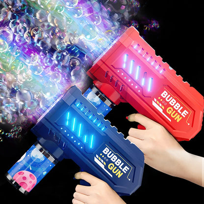 Full-Automatic Space Bubble Blowing Toy Bubble Gun Outdoor Bubble Machine Gift Holiday Gift Toy (Without Bubble Water)