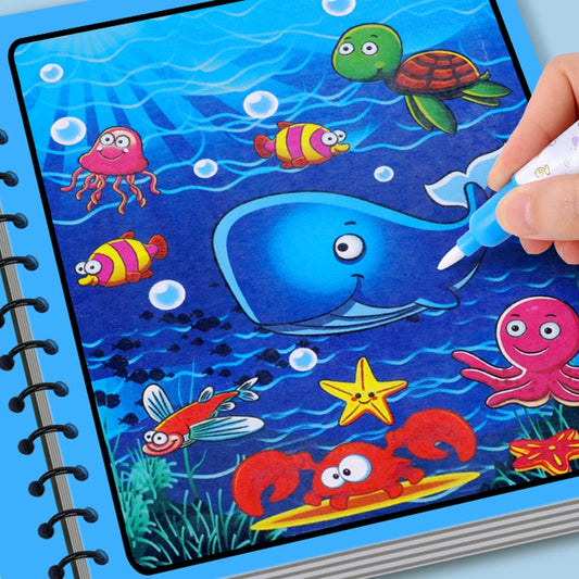 Coloring Books Baby Magic Water Book Montessori Educational Toys Children 1 Year Reusable Painting Kids Games