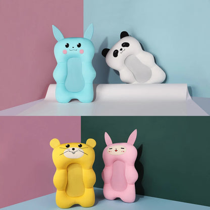 Baby Shower Bath Tub Pad Non-Slip Bathtub Seat Support Mat Newborn Safety Security Bath Support Cushion Foldable Soft Pillow