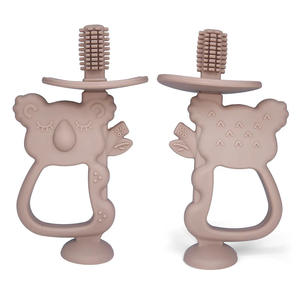 Baby Teether Gloves Kids Cartoon Bear Teething Silicone Dental Care Gums Anti-eating Hand Molar Stick BPA Free Baby Accessorie