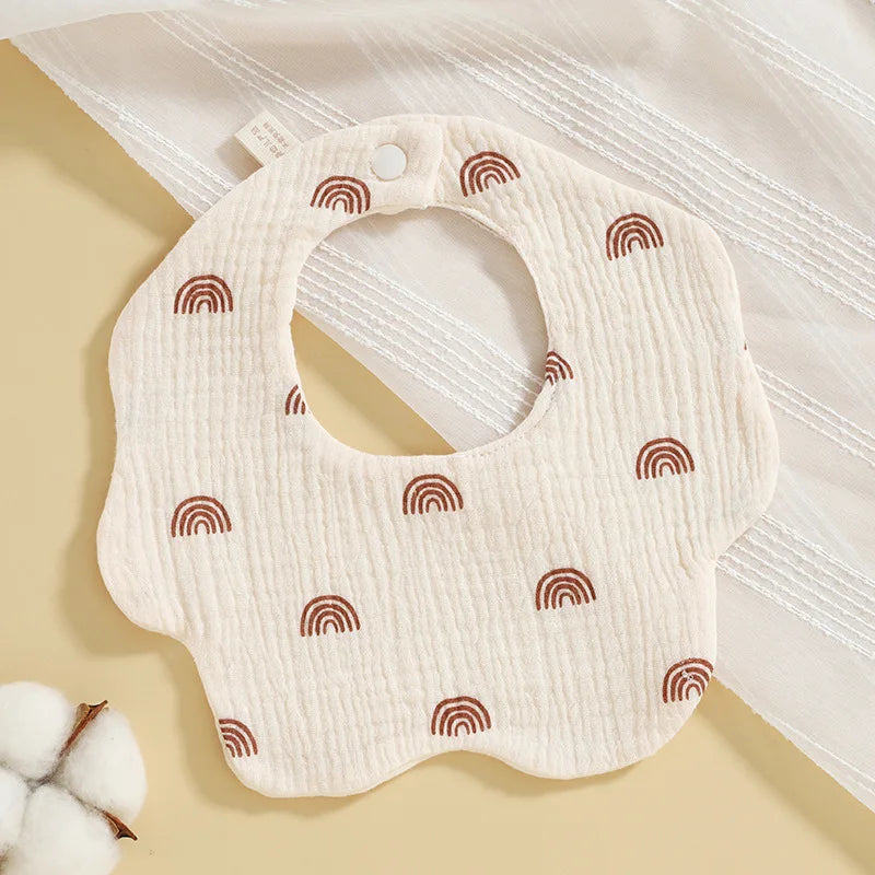Baby Bibs Cartoon Gauze Muslin Baby Kids Bandana Feeding Burp Cloth Soft Newborn Infant Saliva Towel Baby Girl Boy Accessories