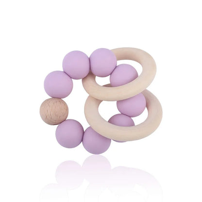 Teethers for Baby Teething Toy Silicone Bead Chew Newborn Bath  Bébé Accessories  Mordedores De Silicona Para Silicone toys