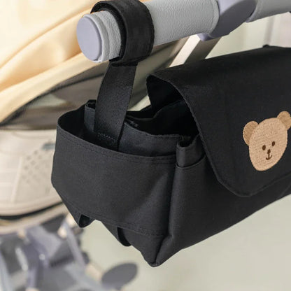 Baby Stroller Bag Pram Organizer Cartoon Bottle Holder Baby Stroller Accessories Hanging Caddy Storage Bag Mommy Bag