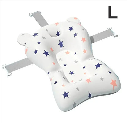 Ajustable Bath Tub Shower Cushion Newborn Support Seat Mat Baby Bath Seat Floating Water Pad Portable Foldable Baby Bathtub Pad