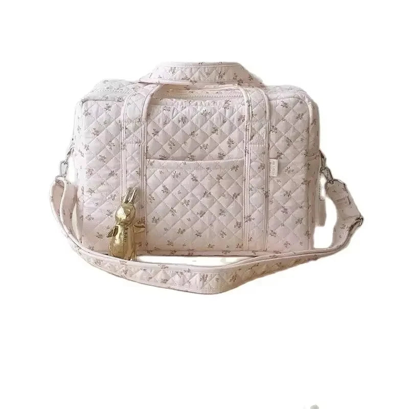 New Embroidered Mom Bag Storage Bag Large Capacity Mommy Travel Bag Fashion Multi-functional Handbag Lightweight Diagonal