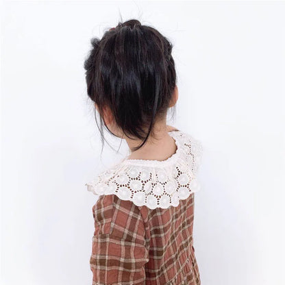 Baby Bib Lace Baby Accessories Korean Kids Lace Collar Cute Hollow Female Baby Bib scarf  baby bib scarf  scarf
